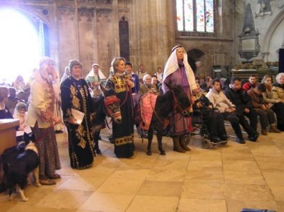 Christmas Pageant at Gloucester Cathedral from Sheila