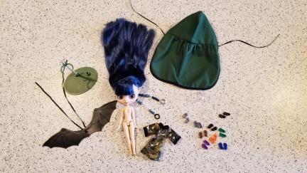 Dark Fairy Doll and Pieces for sale